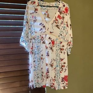 Umgee USA white floral dress size small